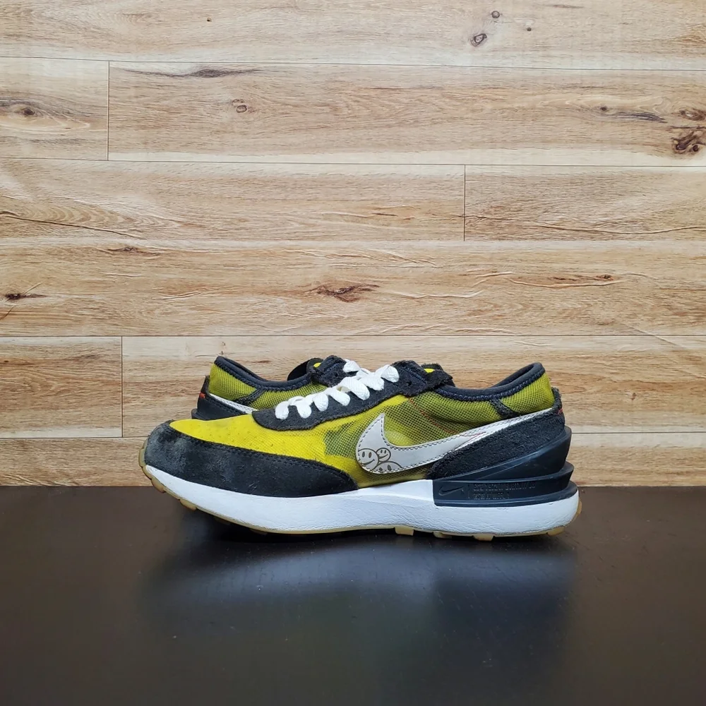 Nike Waffle One GS Go The Extra Smile Yellow Shoes Kids Boys Size 5Y_4